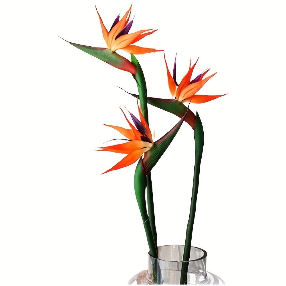 3Pcs Artificial Heaven Bird Fl - огляд і ціна Bird Paradise Strelitzia