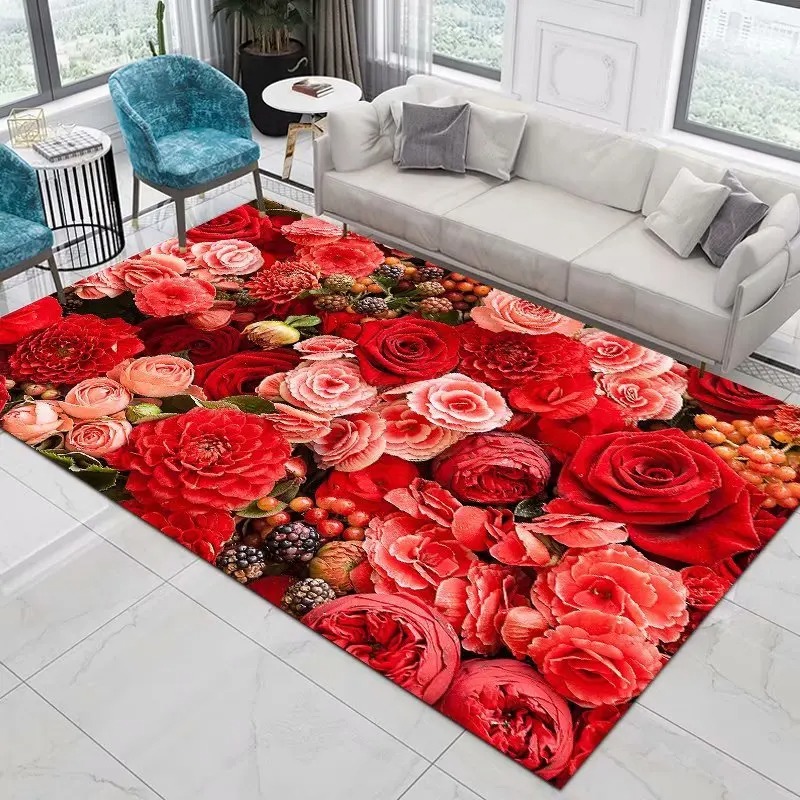 Red Rose Rugs for Living Room  - огляд і ціна Maranta Prayer Plant